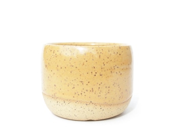 3.25" Peanut Butter Miniature Planter | Ceramic Handmade Succulent Plant Pot