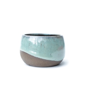 2.75" Mint Blue Ceramic Succulent Planter: Mini Plant Pot