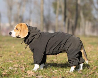 Impermeable y cortavientos para perros, traje cómodo de cuerpo completo, mono moderno para perros con protección contra la lluvia, ropa de diseño para perros, regalo para perros