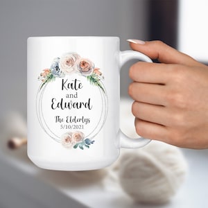 Personalized Wedding Gift Coffee Mug for the Couple Coffee Mug Bridal Shower Gift Wedding Gift for Bride to Be Bride Mug Bride Gift Ideas