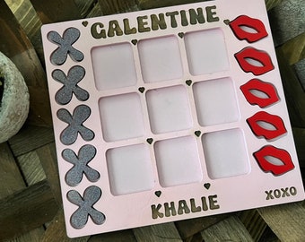 Personalized Galentine's Day Gift for Friends, Galentine's Tic Tac Toe, Galentine Favors Valentine Party Favors Best Friend Valentine Gifts
