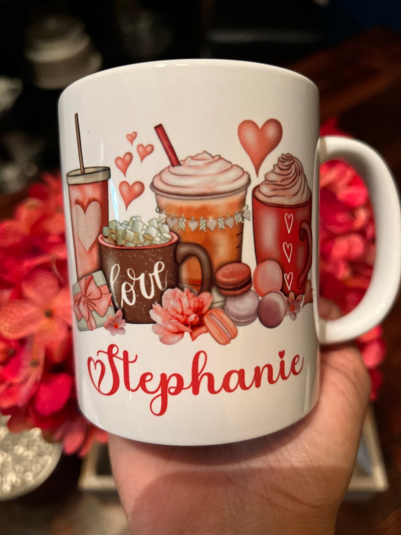Personalized Valentine Day Mug,Valentine Coffee Mug,Love Coffee Mug,Coffee Lover Mug,Galentine's Day Gift,Gift for Wife,Gift for Girlfriend image 9