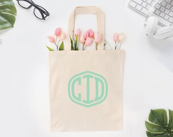 Personalized Tote Bag Gifts for Her - Monogram Tote Bags Gift for Friend - Initial Tote Bag Best Friend Gift - Custom Tote Bag Market Tote