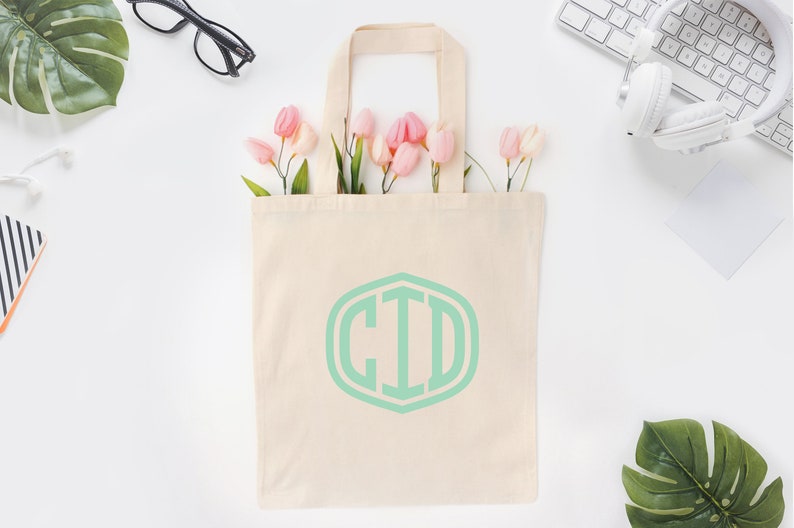 Personalized Tote Bag Gifts for Her Monogram Tote Bags Gift for Friend Initial Tote Bag Best Friend Gift Custom Tote Bag Market Tote image 1