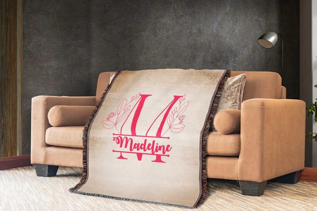 Personalized Woven Throw Blanket Second Anniversary Gift-couples ...