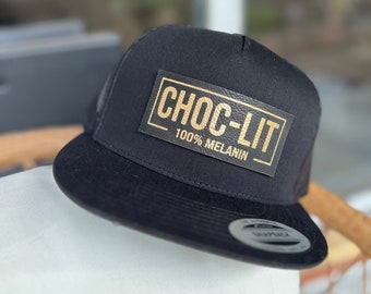 Choco-Lit 100% Melanin Trucker Hat, Black Girl Magic Hat, Melanin Christmas, Melanin Queen, Melanin Girl Hat, Black Girl Christmas Gift Idea