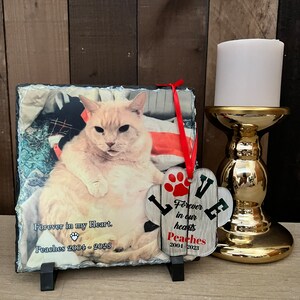 Cat Memorial Gift, Cat Sympathy Gift, Cat Remembrance Gift, Cat Loss Gift, Cat Memorial Stone, In Memory of Cat, Cat Passing Away Gift image 9