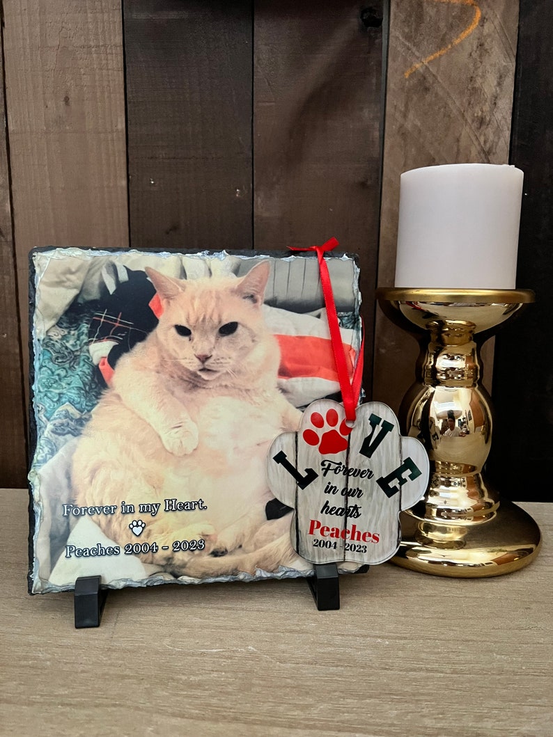 Cat Memorial Gift, Cat Sympathy Gift, Cat Remembrance Gift, Cat Loss Gift, Cat Memorial Stone, In Memory of Cat, Cat Passing Away Gift image 9