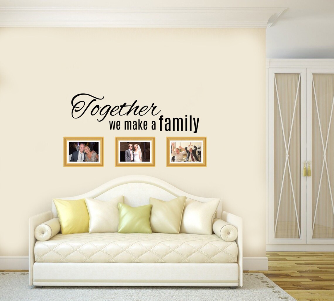 Family wall decal Family wall art Family vinyl decal Etsy