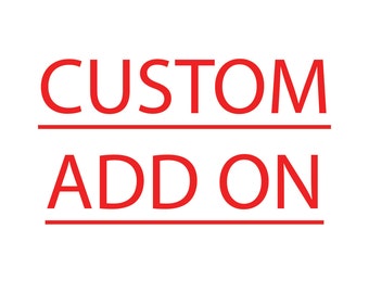 Custom add on fee