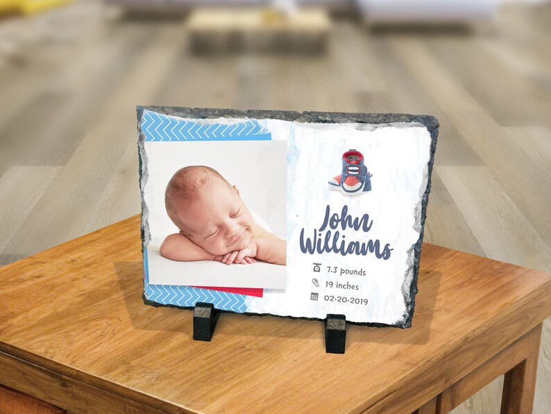 Baby Name Custom Baby Gift Slate New Baby Gift Custom Etsy