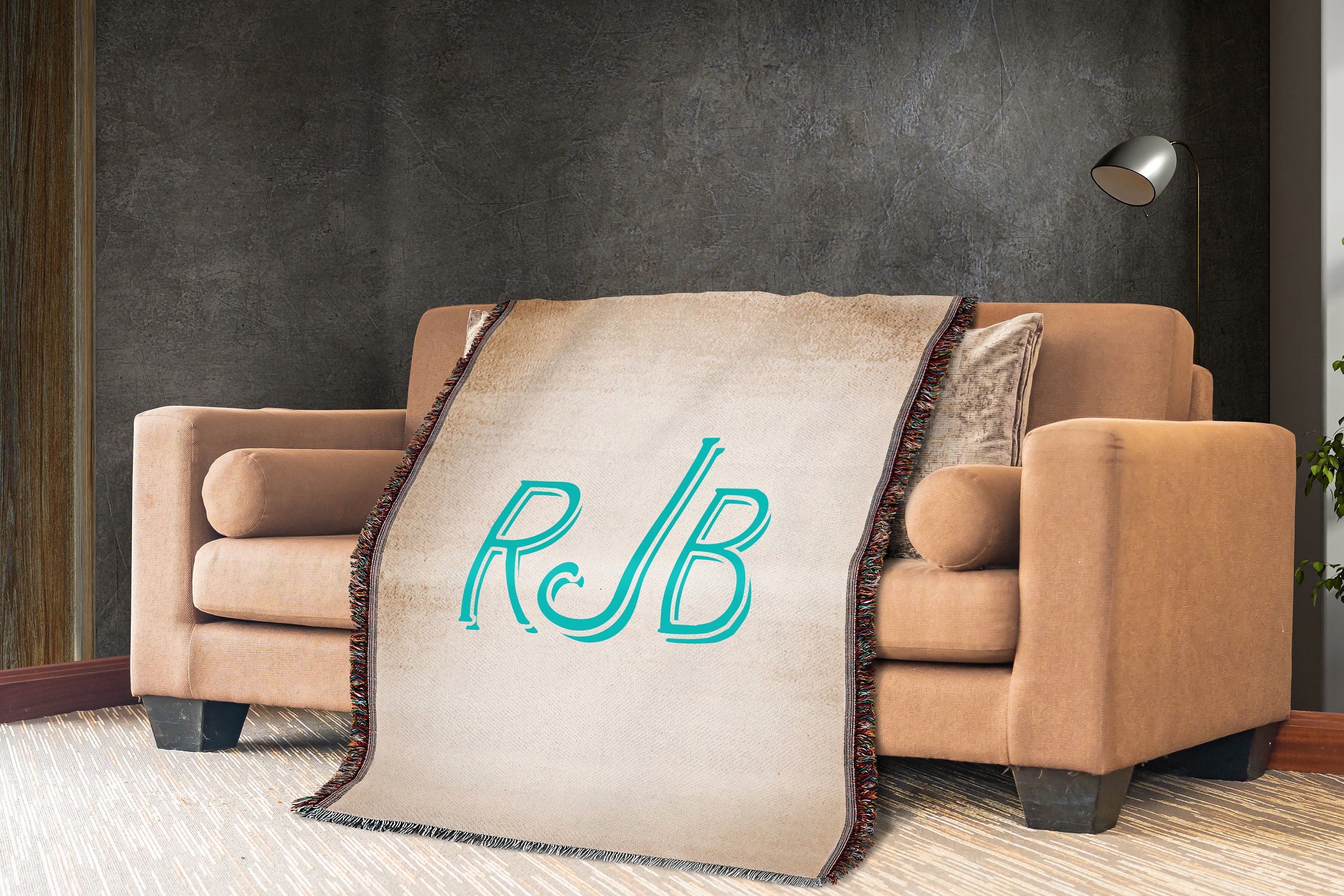 Personalized Woven Throw Blanket Second Anniversary Etsy