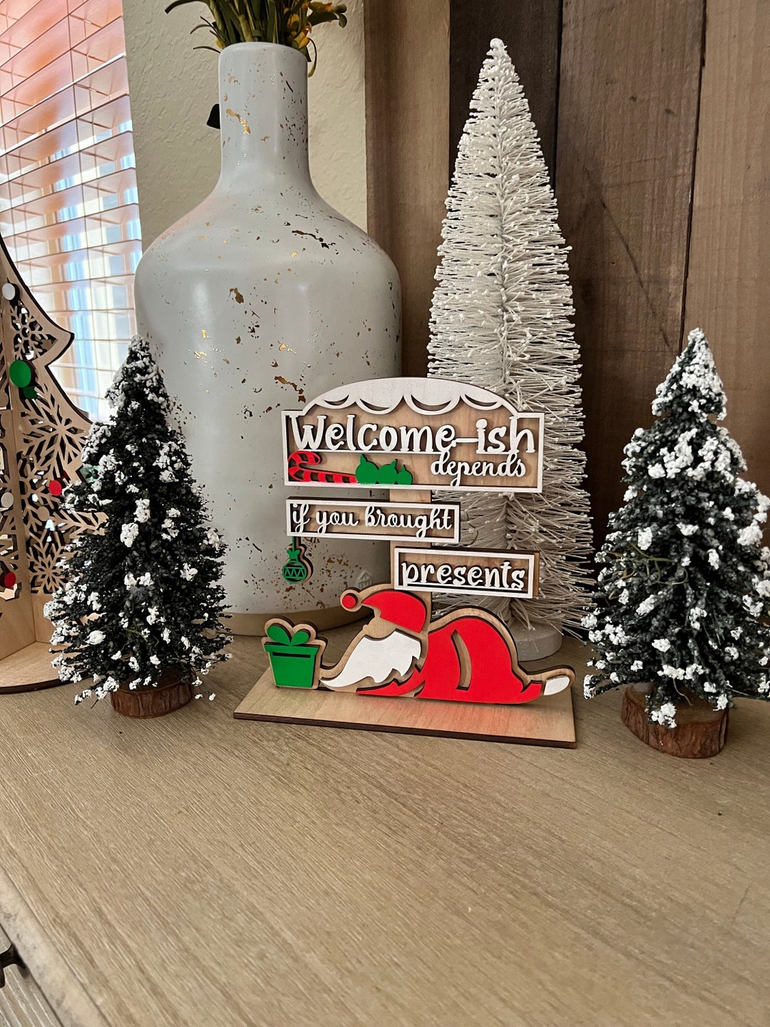 Funny Welcome-ish Santa Sign Funny Holidays Sign Christmas - Etsy