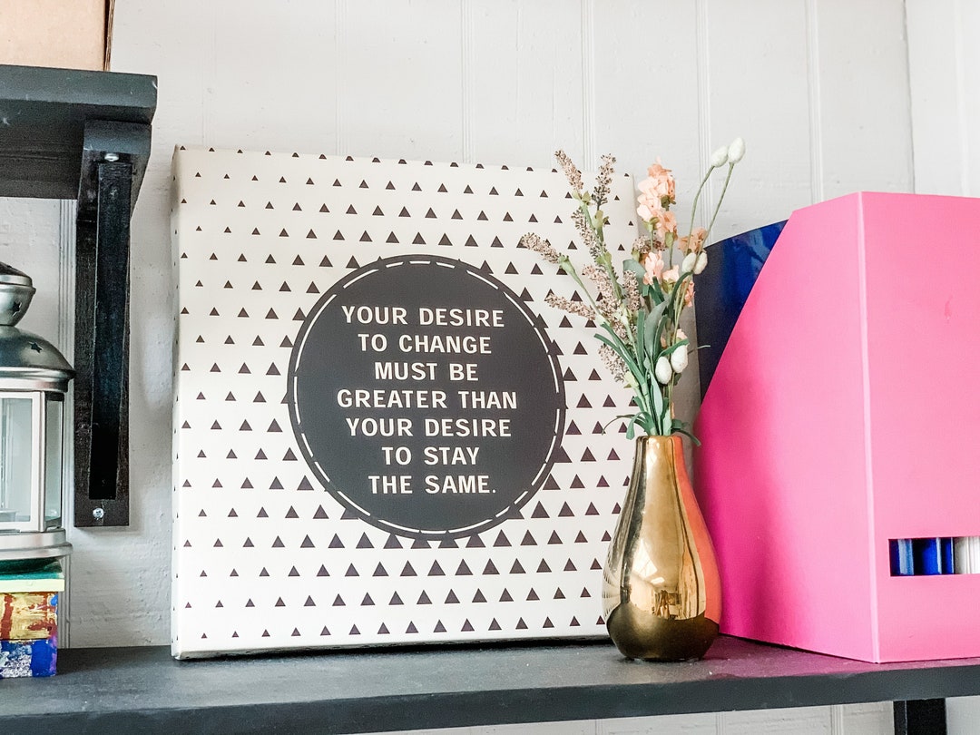 Custom Motivational Quote Canvas Print - Personalized Wall Decor - Etsy