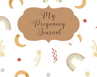 Rainbow Pregnancy Journal Digital Download
