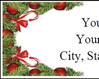 Christmas Address Labels Printable - Etsy