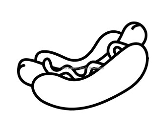 Download Hot Dog Svg Etsy