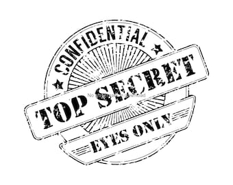 Top Secret Clipart Etsy