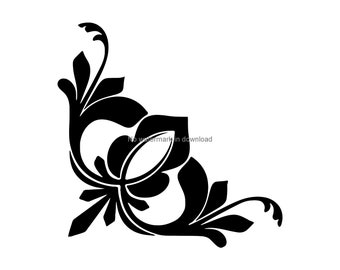 Download Corner Design Clipart Etsy