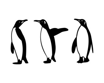 penguin graphics etsy