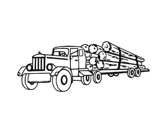 Free Free Log Truck Svg 448 SVG PNG EPS DXF File