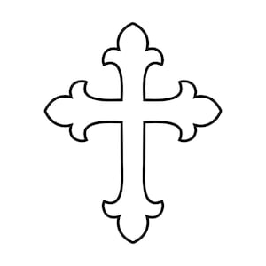 Religious Cross SVG: Laser Cut File, Clipart (Digital Download)