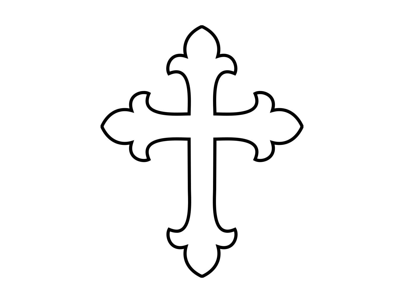 Fancy Cross SVG