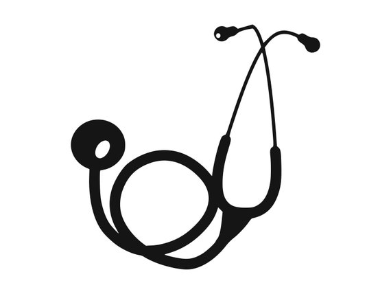 Download Stethoscope Svg Nurse Svg Medical Silhouette Cutting File Etsy
