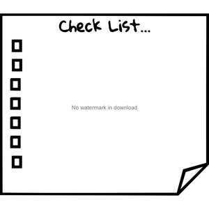 Checklist SVG Clipart: Vector Cut File (digital Download) - Etsy UK