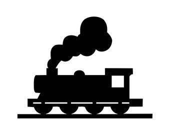 Trem Choo Choo SVG: Arquivo de corte para decoração de quarto infantil (download digital)