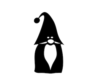 Gnomo navideño SVG: Archivo de corte (descarga digital)