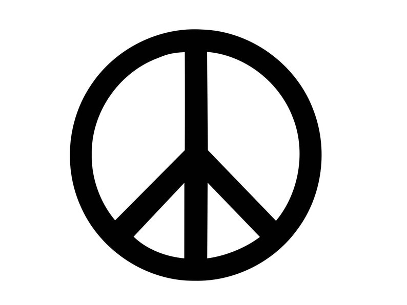 Download Peace Sign Svg Peace Sign Dxf Png Cut File Peace Sign Vector | Etsy
