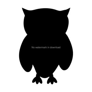 Image SVG hibou : fichier de découpe clipart (téléchargement numérique)