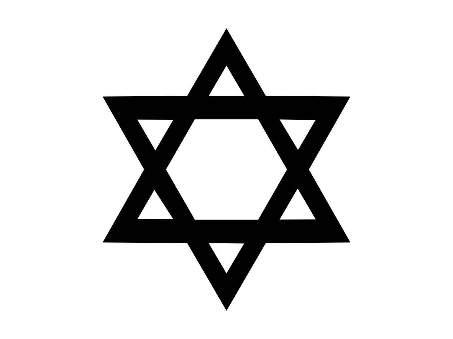 Star of David SVG: Judaism Silhouette Cut File (Digital Download)