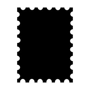 Sello postal Svg Sello postal Svg Sello postal Silueta Archivo de corte Clipart Svg Dxf Png Art Cnc Laser Cut File Tshirt Vector Clip Art