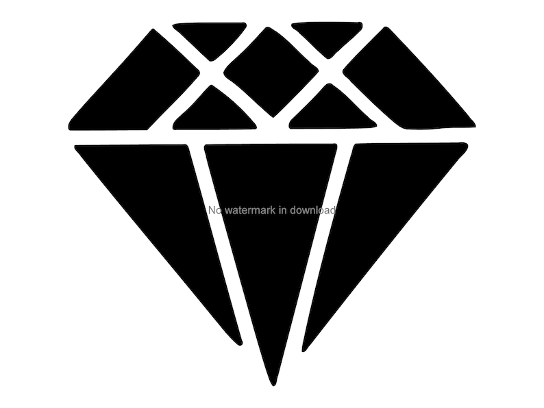 Diamond Gem Scrapbooking Diamond Gem Vector Image Diamond Gem Engrave Svg Diamond Gem Clipart Image