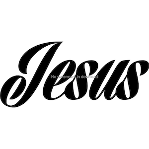 Jesus SVG Cut File: T-Shirt Design, Clipart (Digital Download)