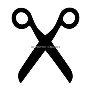 Scissors Clipart SVG: Cutting, Engraving Design (Digital Download)