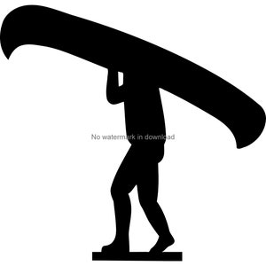 Canoe SVG Cut File: T-Shirt Design Vector (Digital Download)