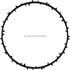 Crown of Thorns SVG Cut File: T-Shirt Design, Clipart (Digital Download)
