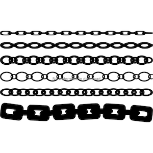 Chain Silhouette SVG Bundle: Cutting Files, Clip Art (Digital Download)