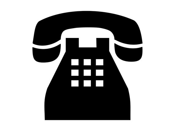 Telefon Svg Druckknopf Telefon Svg Silhouette schneiden | Etsy