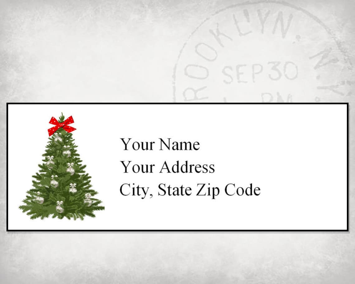 Mailing Labels Return Address Template Editable Printable PDF - Etsy