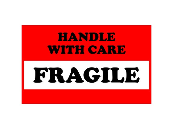 Fragile Sign Svg Fragile Label Svg Cutting File Clipart Image | Etsy
