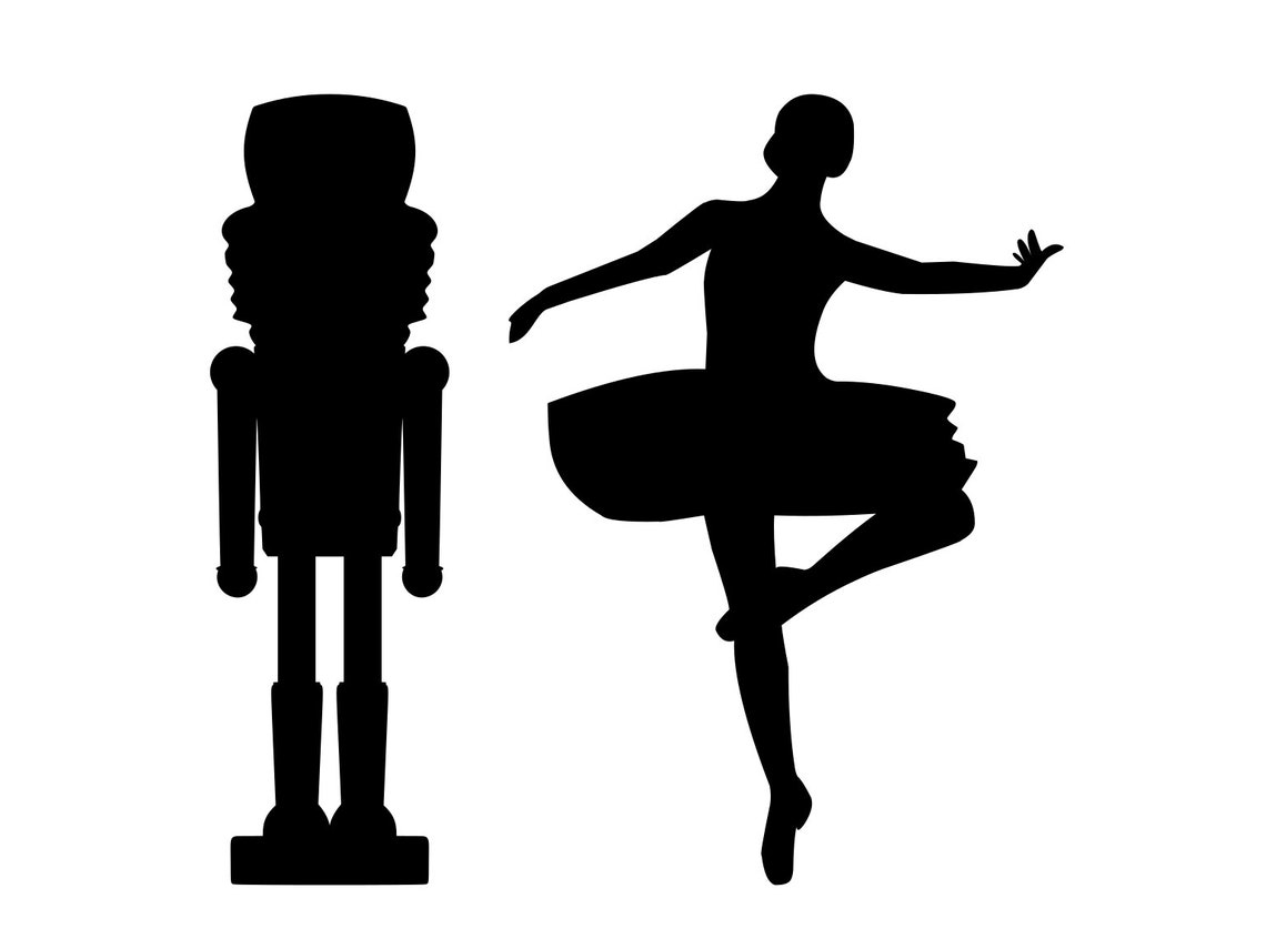 Nutcracker Ballet Silhouette Svg Nutcracker Clipart Silhouette | Etsy