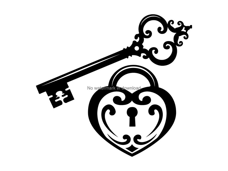 Download Lock And Key Svg Fancy Lock Set Svg Lock And Key Fancy | Etsy