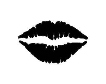 Lips Silhouette Cutting File Clipart Lips SVG Lips DXF Lips jpg Lips png LIps psd Photoshop Element Vector Lips