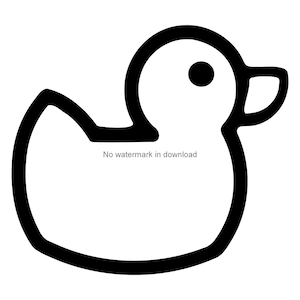 Rubber Duck SVG Vector Clipart: Laser Cut File (Digital Download)