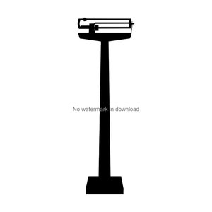Weight Scale SVG: Engrave, Iron On, Cut File (Digital Download)