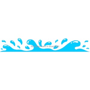 Wasser Spritzen Clipart: SVG, PNG, DXF Dateien (Digitaler Download)